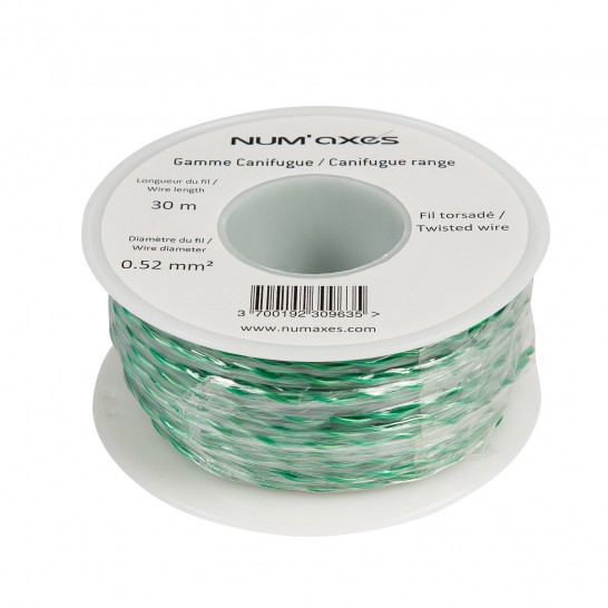 Twisted antenna wire spool - 0.52 mm² x 30 m / 98 ft.