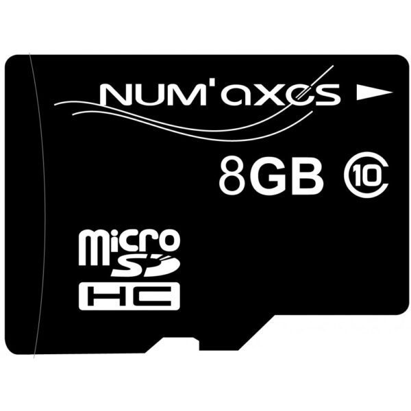 Carte micro SDHC 8 GB classe 10 avec adaptateur