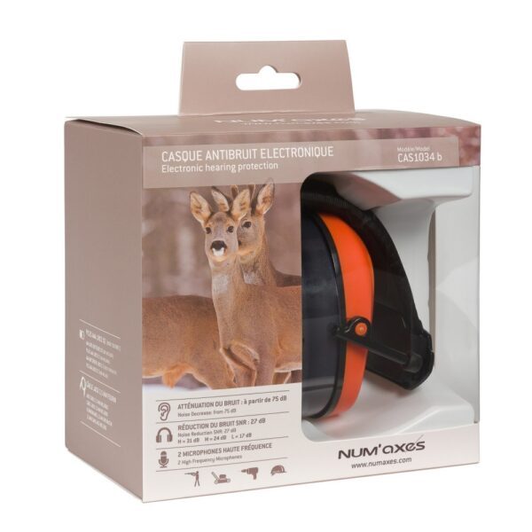 Casque antibruit électronique CAS1034 b orange