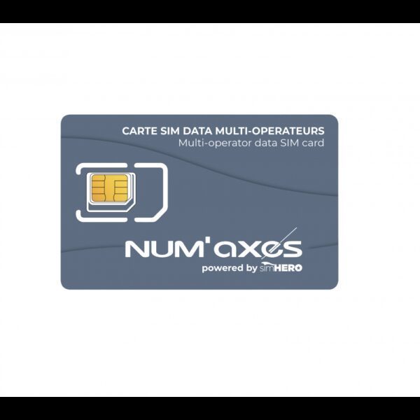 Carte SIM data multi-opérateurs NUM'AXES pour objets connectés