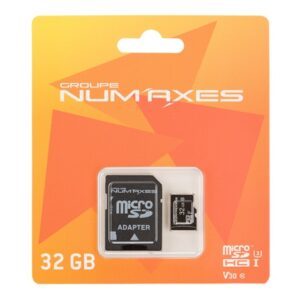 Carte micro SDHC 32 GB classe 10 avec adaptateur Groupe NUM'AXES
